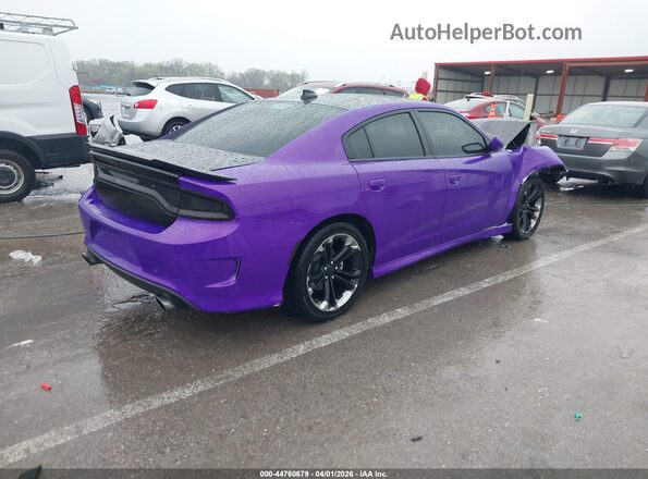 2C3CDXCT8LH107723 2020 DODGE CHARGER Фиолетовый Задняя правая четверть