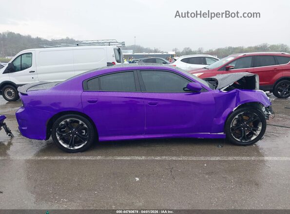 2C3CDXCT8LH107723 2020 DODGE CHARGER Фиолетовый Панорамный вид салона 360°