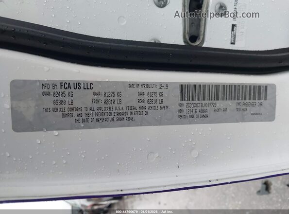 2C3CDXCT8LH107723 2020 DODGE CHARGER Фиолетовый Вид подкапотного пространства