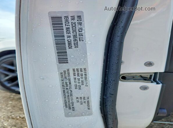 2C3CDXCT9MH673374 2021 DODGE CHARGER Белый Вид подкапотного пространства