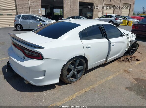 2C3CDXGJ0KH619368 2019 DODGE CHARGER Белый Задняя правая четверть