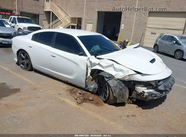 2C3CDXGJ0KH619368 2019 DODGE CHARGER Белый Передняя правая четверть