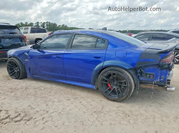 2C3CDXGJ4JH200860 2018 DODGE CHARGER Blue Rear left