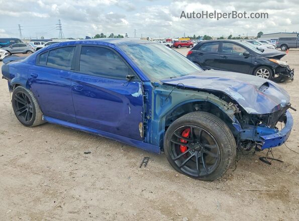 2C3CDXGJ4JH200860 2018 DODGE CHARGER Blue Front right