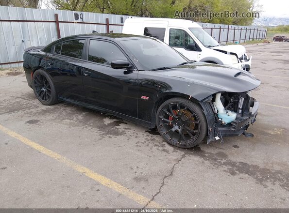 2C3CDXGJ4JH289393 2018 DODGE CHARGER Black Przód prawy