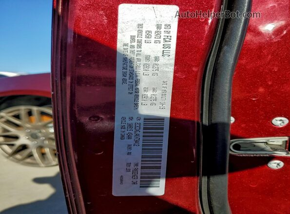 2C3CDXGJ4KH734412 2019 DODGE CHARGER Burgundy Widok komory silnika