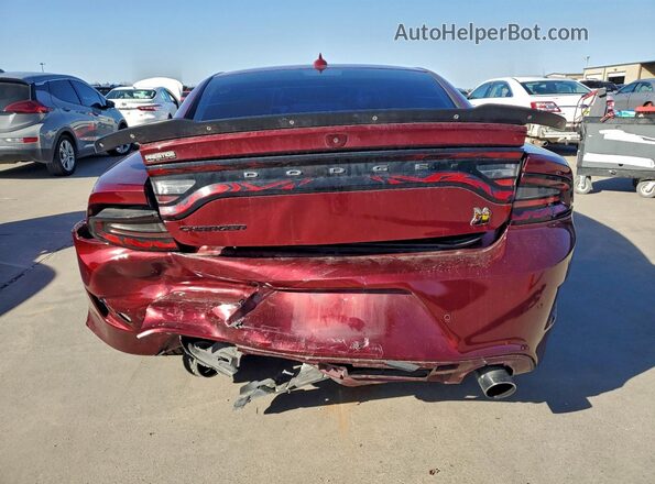 2C3CDXGJ4KH734412 2019 DODGE CHARGER Burgundy Widok z tyłu