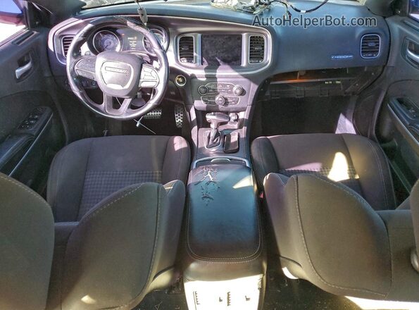 2C3CDXGJ4KH734412 2019 DODGE CHARGER Burgundy Widok deski rozdzielczej