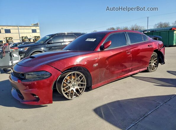 2C3CDXGJ4KH734412 2019 DODGE CHARGER Burgundy Przód lewy