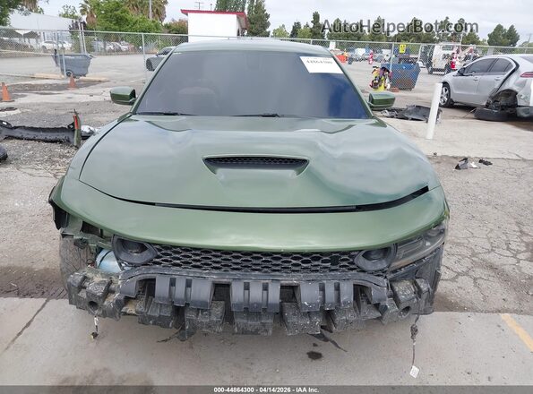 2C3CDXGJ5NH208679 2022 DODGE CHARGER Green უკანა სალონის ხედი
