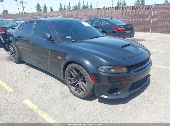 2C3CDXGJ7NH199550 2022 DODGE CHARGER Черный Передняя правая четверть