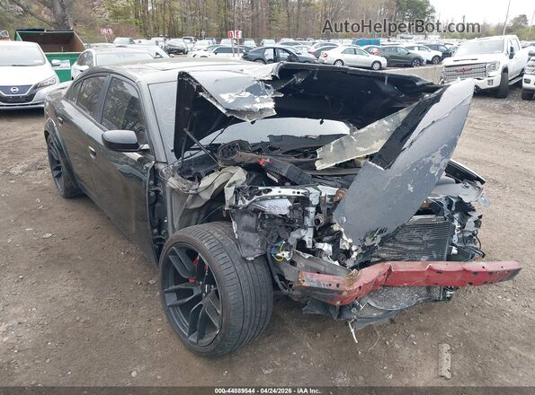 2C3CDXGJ8GH132782 2016 DODGE CHARGER Black Դիմացի տեսք