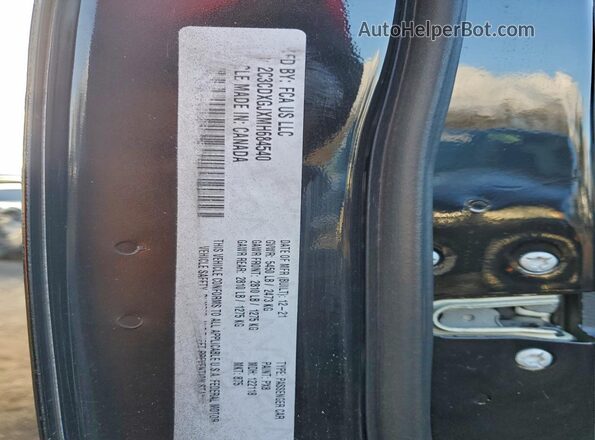 2C3CDXGJXMH684540 2021 DODGE CHARGER Black Vista del compartimento del motor