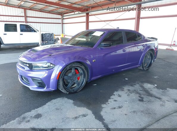 2C3CDXGJXPH638503 2023 DODGE CHARGER Purple წინა მარცხენა ხედი სამი მეოთხედიდან