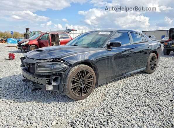 2C3CDXHG2KH584660 2019 DODGE CHARGER Черный Передняя левая четверть