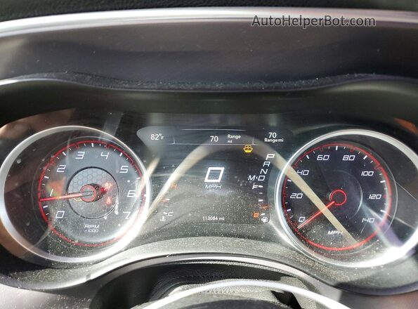 2C3CDXHG2KH584660 2019 DODGE CHARGER Черный Вид щитка приборов
