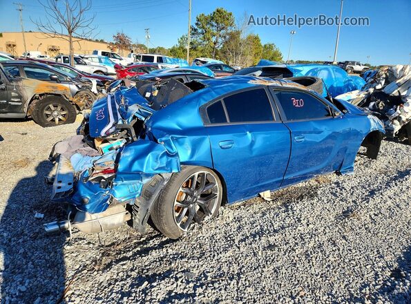 2C3CDXHG2NH138321 2022 DODGE CHARGER Синий Задняя правая четверть