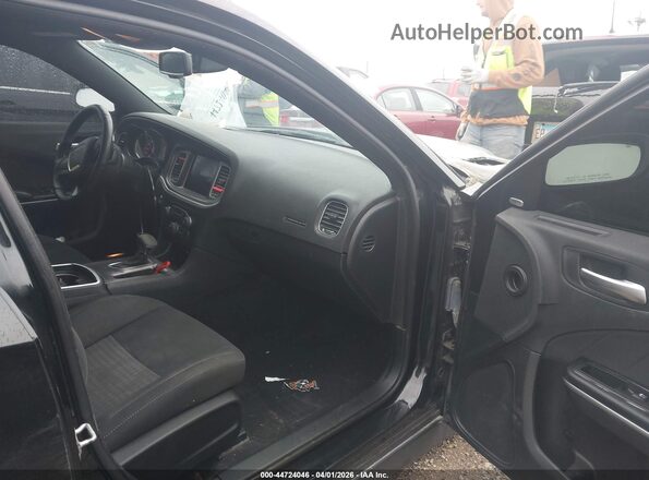 2C3CDXHG4KH608540 2019 DODGE CHARGER Black Widok wnętrza z przodu