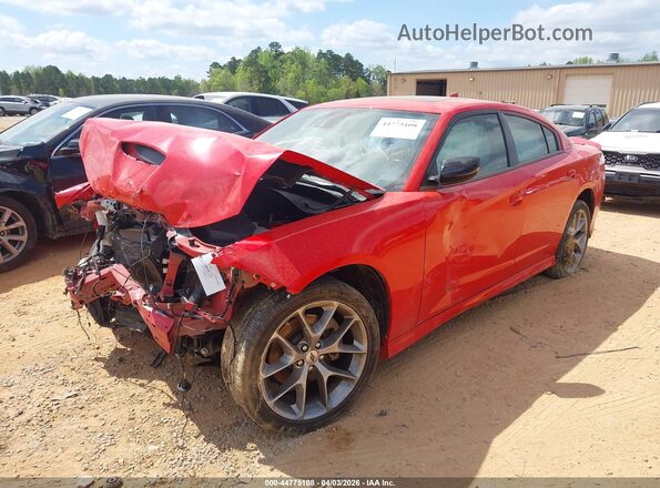2C3CDXHG5PH603872 2023 DODGE CHARGER Красный Передняя левая четверть