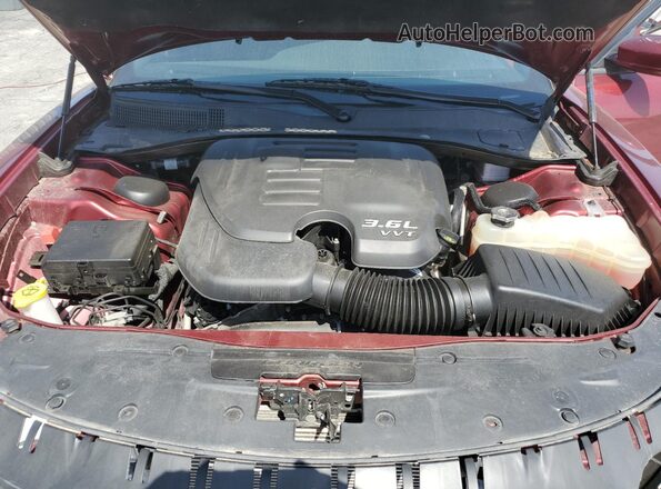 2C3CDXHG6NH232282 2022 DODGE CHARGER Бордовый Вид задней части салона