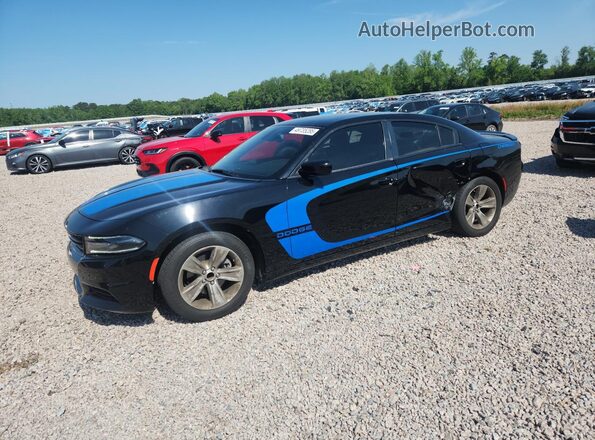 2C3CDXHG7GH346357 2016 DODGE CHARGER Черный Передняя левая четверть