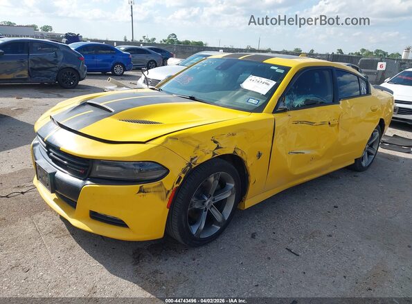 2C3CDXHG7JH187525 2018 DODGE CHARGER Желтый Передняя левая четверть