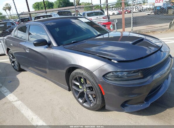2C3CDXHG7MH652535 2021 DODGE CHARGER Gray Przód prawy