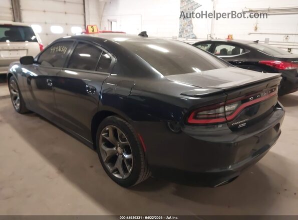 2C3CDXHG8GH166756 2016 DODGE CHARGER Black Trasero izquierdo