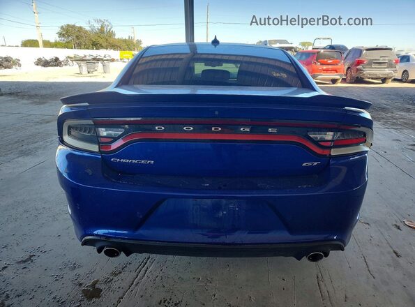 2C3CDXHG8MH650146 2021 DODGE CHARGER Синий Вид сзади