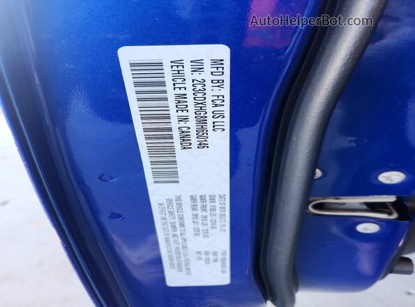 2C3CDXHG8MH650146 2021 DODGE CHARGER Синий Вид подкапотного пространства