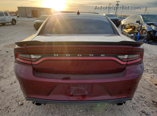 2C3CDXHGXKH597673 2019 DODGE CHARGER Бордовый Вид сзади