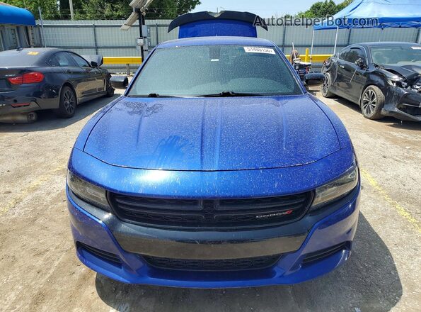 2C3CDXJG1KH542362 2019 DODGE CHARGER Синий Вид спереди