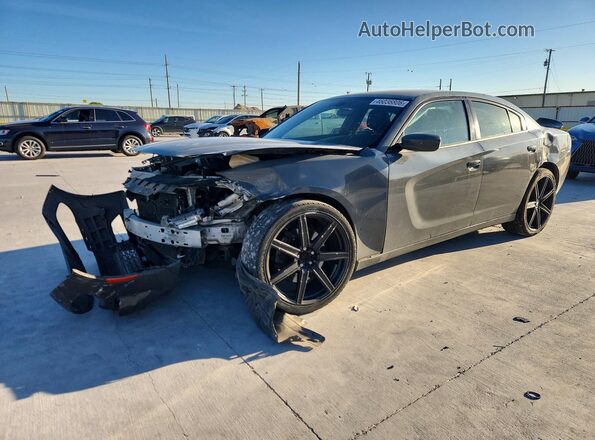 2C3CDXKT2JH214877 2018 DODGE CHARGER Gray წინა მარცხენა ხედი სამი მეოთხედიდან