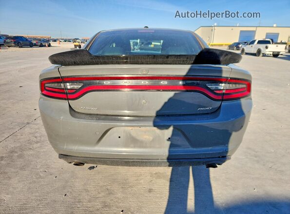 2C3CDXKT2JH214877 2018 DODGE CHARGER Gray უკანა ხედი