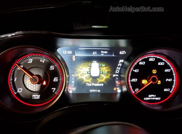 2C3CDXKT6HH546900 2017 DODGE CHARGER White Vista del cuadro de instrumentos