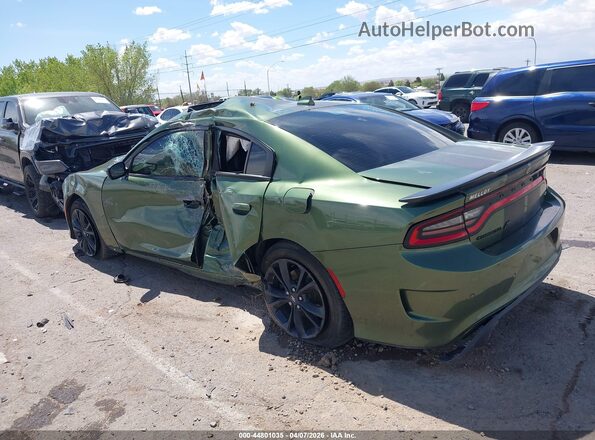2C3CDXMG6LH200712 2020 DODGE CHARGER Зеленый Задняя левая четверть