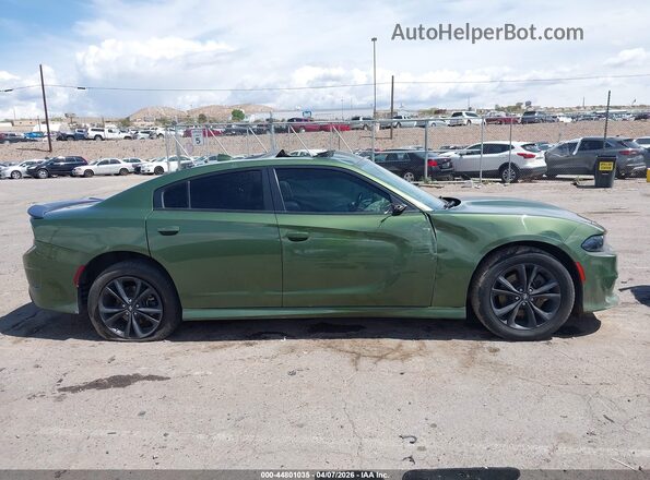 2C3CDXMG6LH200712 2020 DODGE CHARGER Зеленый Вид задней части салона