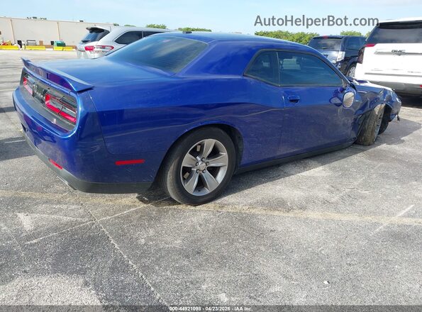 2C3CDZAG0MH531139 2021 DODGE CHALLENGER Синий Задняя правая четверть