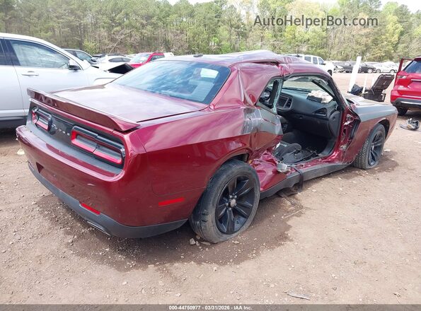 2C3CDZAG3KH677757 2019 DODGE CHALLENGER Burgundy Trasero derecho