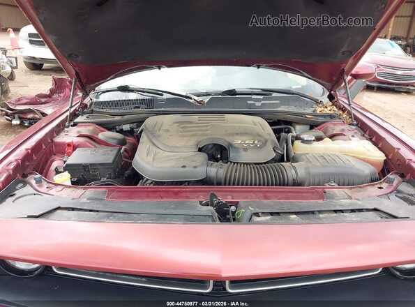 2C3CDZAG3KH677757 2019 DODGE CHALLENGER Burgundy Vista trasera