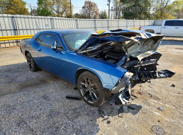 2C3CDZAG5NH179418 2022 DODGE CHALLENGER Blue Przód prawy