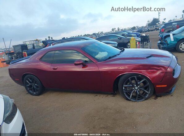2C3CDZAG6LH176864 2020 DODGE CHALLENGER Burgundy Widok wnętrza z tyłu