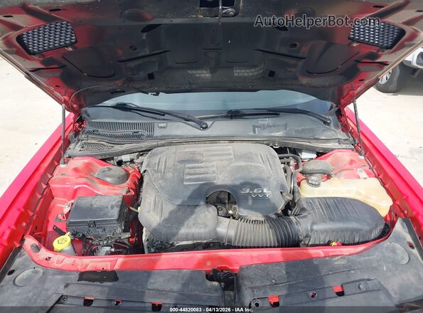 2C3CDZAG7KH632529 2019 DODGE CHALLENGER Red Widok z tyłu