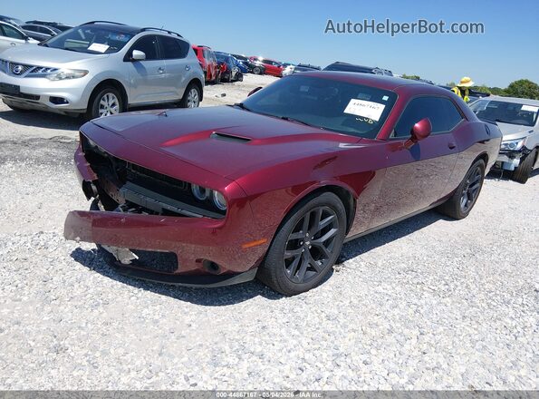 2C3CDZAG9MH552586 2021 DODGE CHALLENGER Бордовый Передняя левая четверть