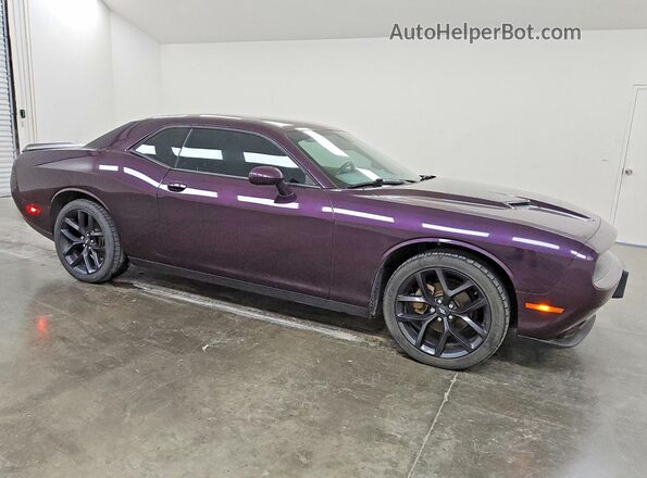 2C3CDZAG9MH586981 2021 DODGE CHALLENGER Фиолетовый Передняя правая четверть