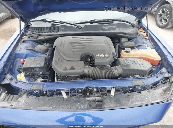 2C3CDZAGXLH218792 2020 DODGE CHALLENGER Синий Вид сзади