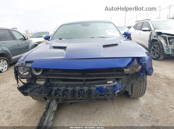 2C3CDZAGXLH218792 2020 DODGE CHALLENGER Синий Вид задней части салона