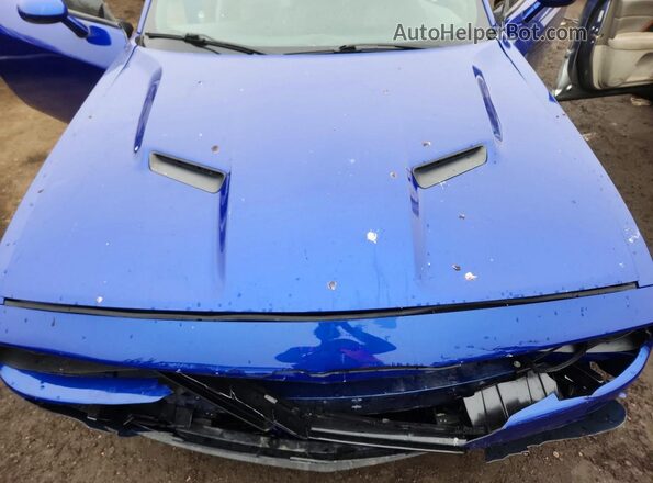 2C3CDZAGXMH667973 2021 DODGE CHALLENGER Синий Вид задней части салона
