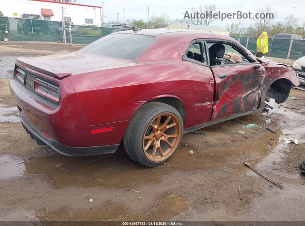 2C3CDZBT0HH656451 2017 DODGE CHALLENGER Maroon Trasero derecho