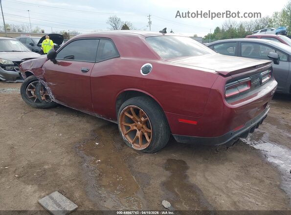 2C3CDZBT0HH656451 2017 DODGE CHALLENGER Maroon Trasero izquierdo
